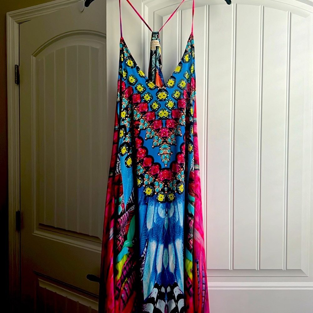 Rhinestone Pool Coverup Dress